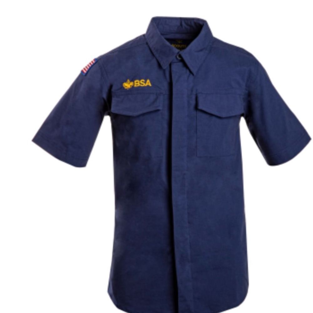 Cub Scout Short-Sleeve Uniform Shirt, Navy